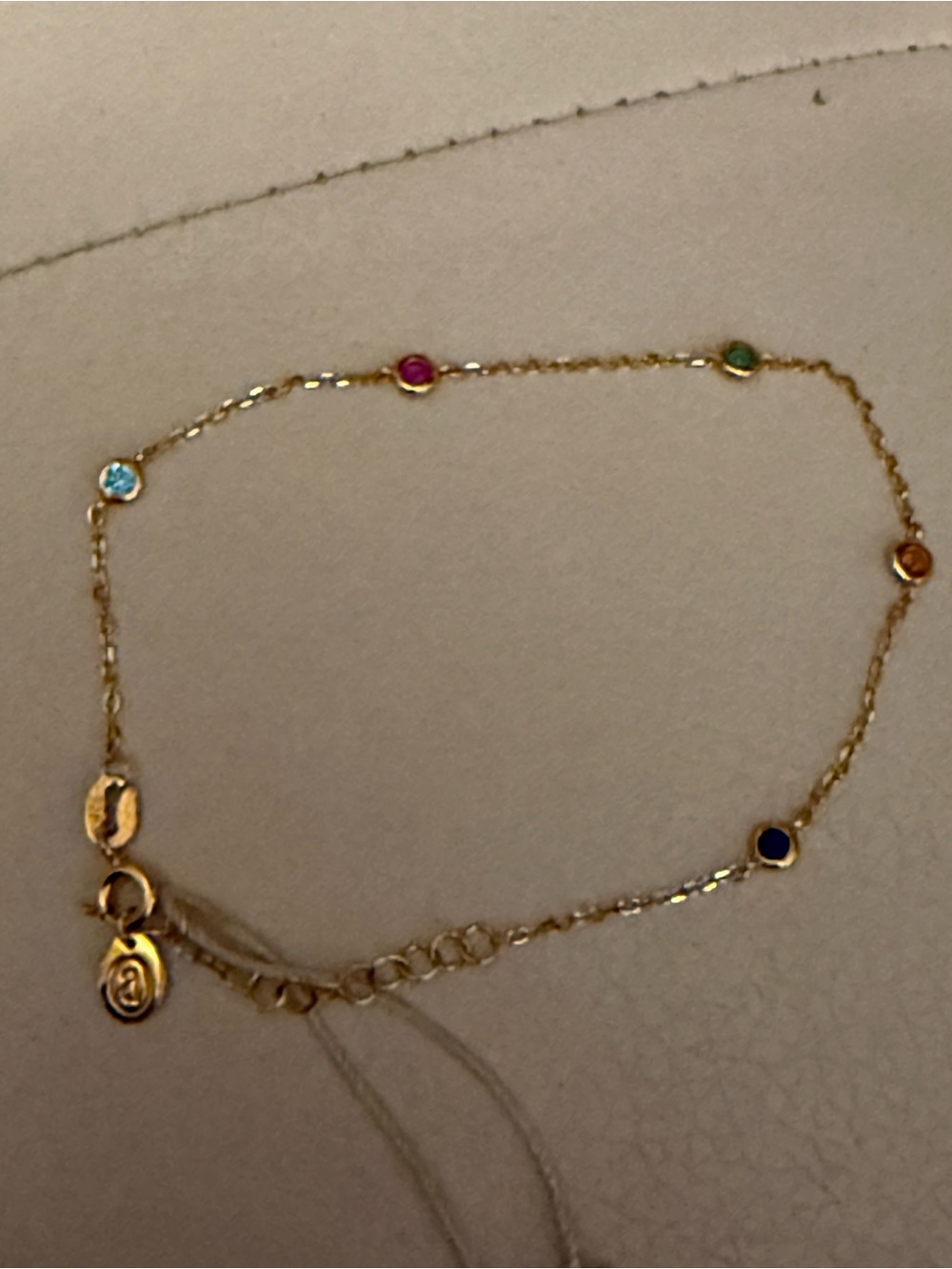 Gold Multi-Gemstone Station Bracelet — Colorful Accent